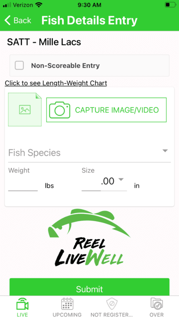 Entering In A Fish Catch tutorial